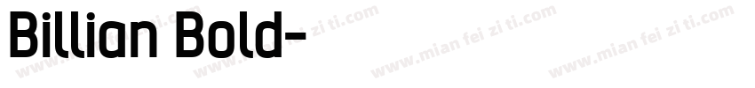 Billian Bold字体转换